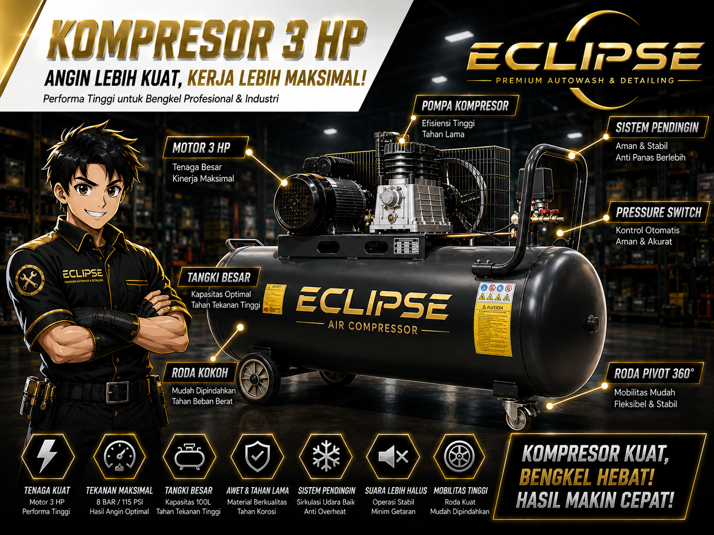 COMPRESSOR 3 HP