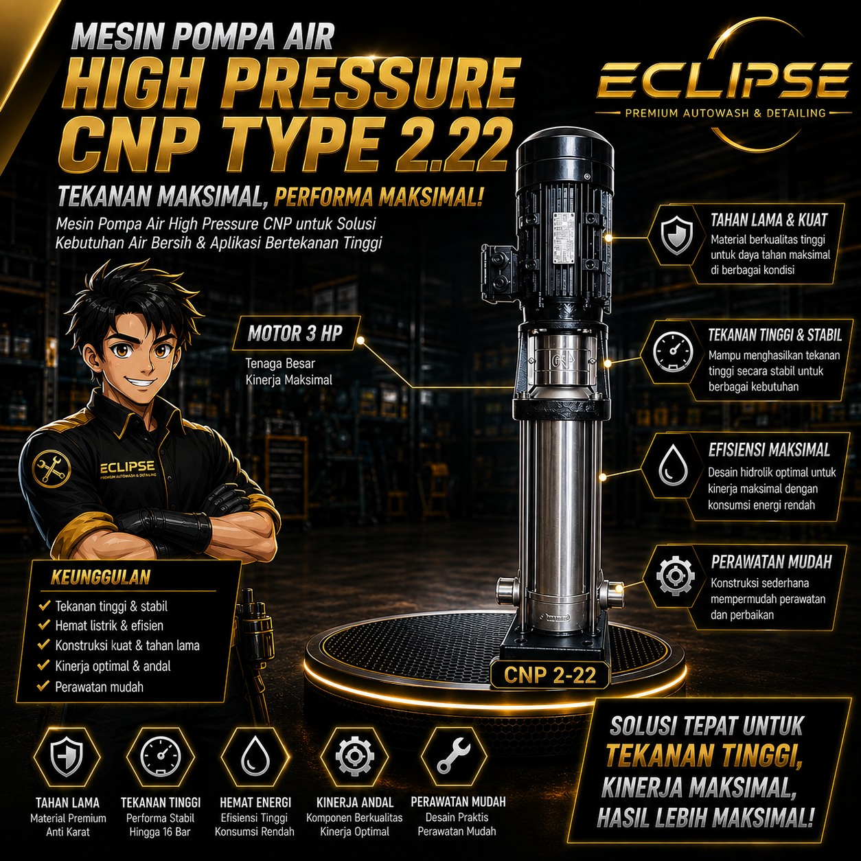 HIGH PRESSURE CNP 2.22
